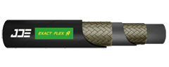 An ISO 11237 R19 fluid hydraulic hose.