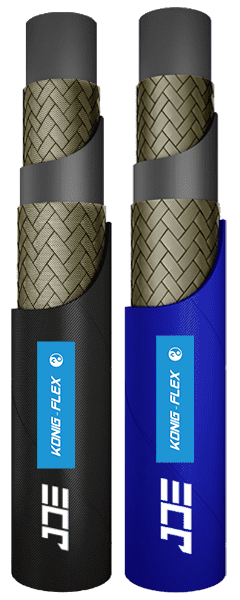 An JET Washer Hose 2W – 155 °C fluid hydraulic hose.