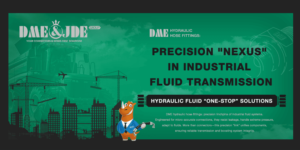 DME&JDE hydraulic hose fitting components and application