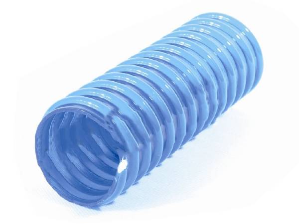 Blue heavy duty PVC suction hose C-type