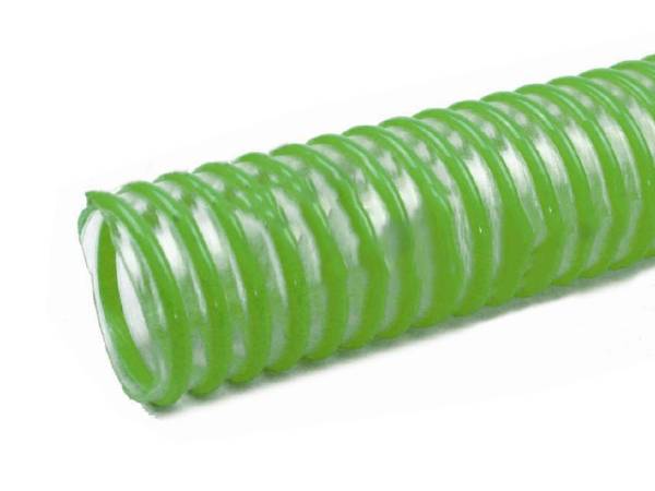 Green light duty PVC suction hose C-type